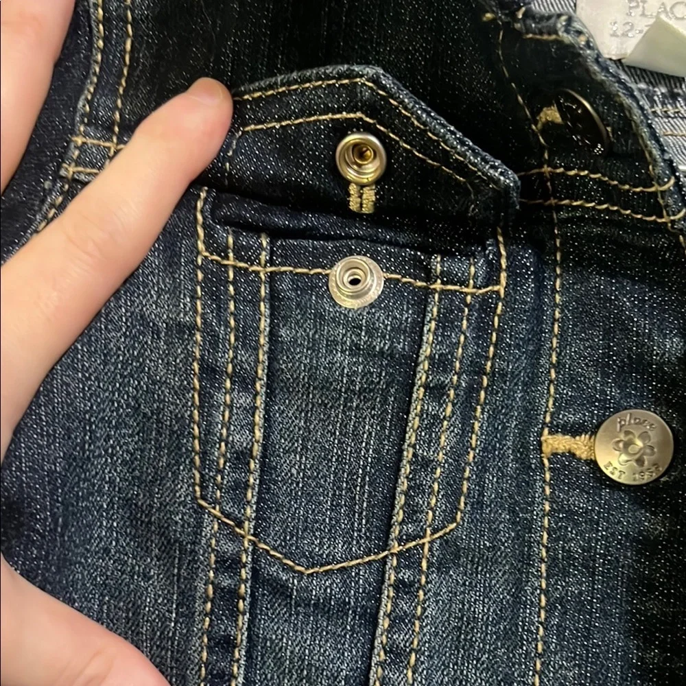 The Children's Place Blue Jean Jacket Classic Style Girls 12-18Mos